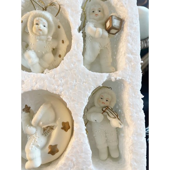 Vintage Snow Babies Set of Angel Ornaments - Picture 3 of 6